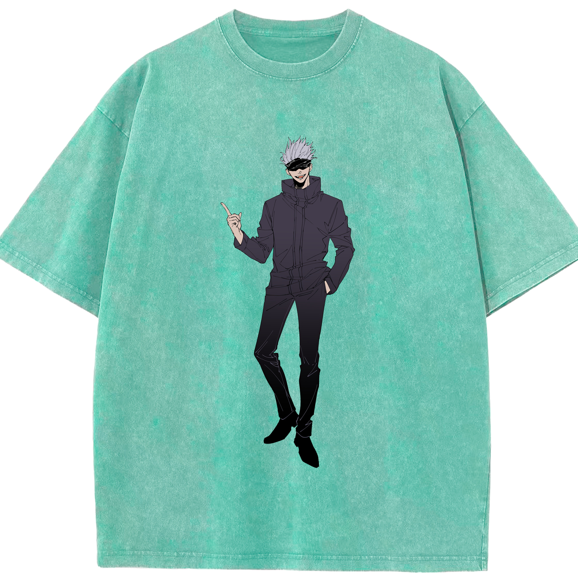 （画像用） 呪術廻戦 Jujutsu Kaisen 綿100% ヴィンテージ風 半袖Tシャツ（フロントプリント）